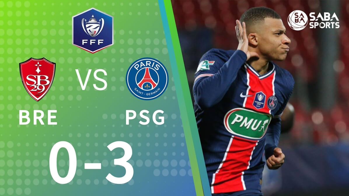 Brest vs PSG - vòng 1/16 cúp Quốc gia Pháp