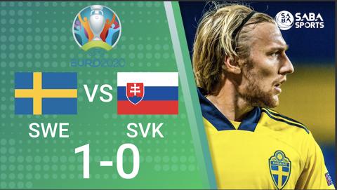 Thụy Điển vs Slovakia - bảng E Euro 2020