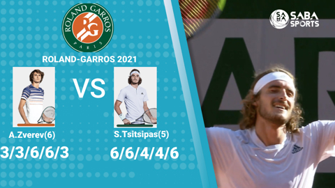 Alexander Zverev vs Stefanos Tsitsipas - Bán kết Roland Garros
