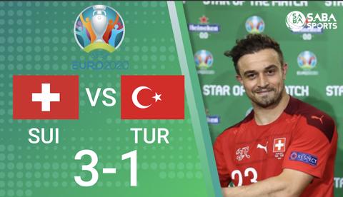 Thụy Sĩ vs Thổ Nhĩ Kỳ - bảng A Euro 2020