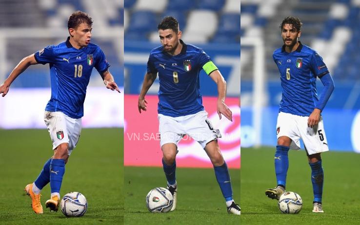 Cùng với Verratti, bộ ba tiền vệ này đang cạnh tranh nhau suất đá chính tại ĐT Ý