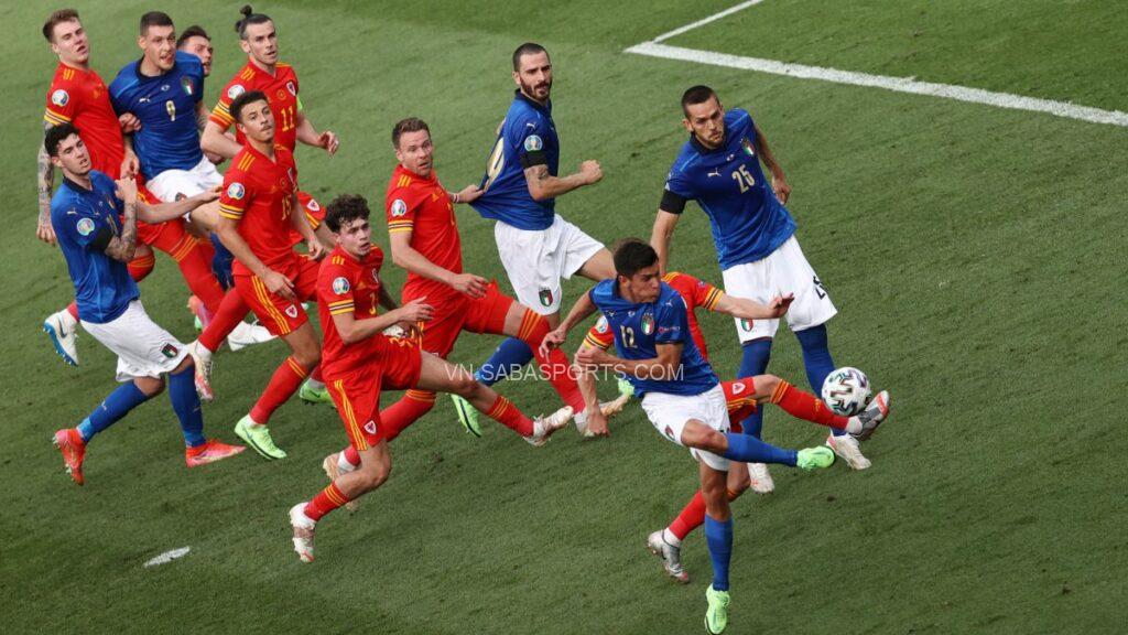 Tình huống diễn ra bàn thắng duy nhất của Ý trước Wales