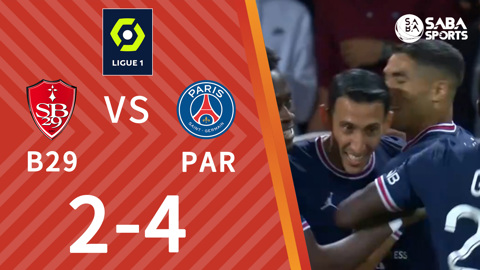 Brest vs PSG - vòng 3 Ligue 1 2021/22