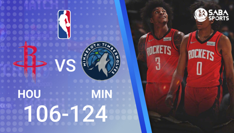 Timberwolves vs Rockets - NBA 2021/22