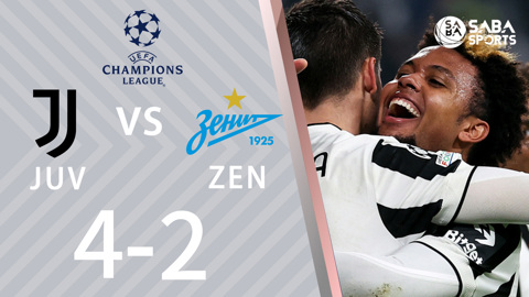 Juventus vs Zenit - bảng H cúp C1 châu Âu 2021/22