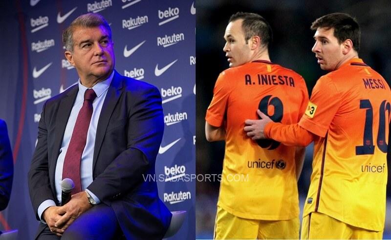 Sau Alves, sếp tổng Barca bật mí cơ hội tái hợp Messi và Iniesta