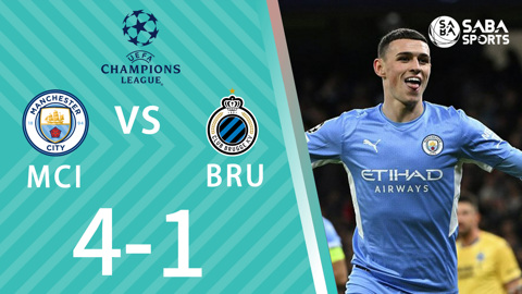 Man City vs Club Brugge - bảng A cúp C1 châu Âu 2021/22