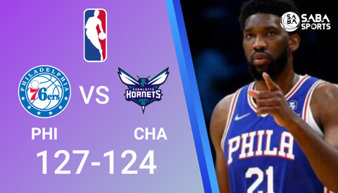 Charlotte Hornets vs Philadelphia 76ers - NBA 2021/22