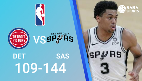 San Antonio Spurs vs Detroit Pistons - NBA 2021/22