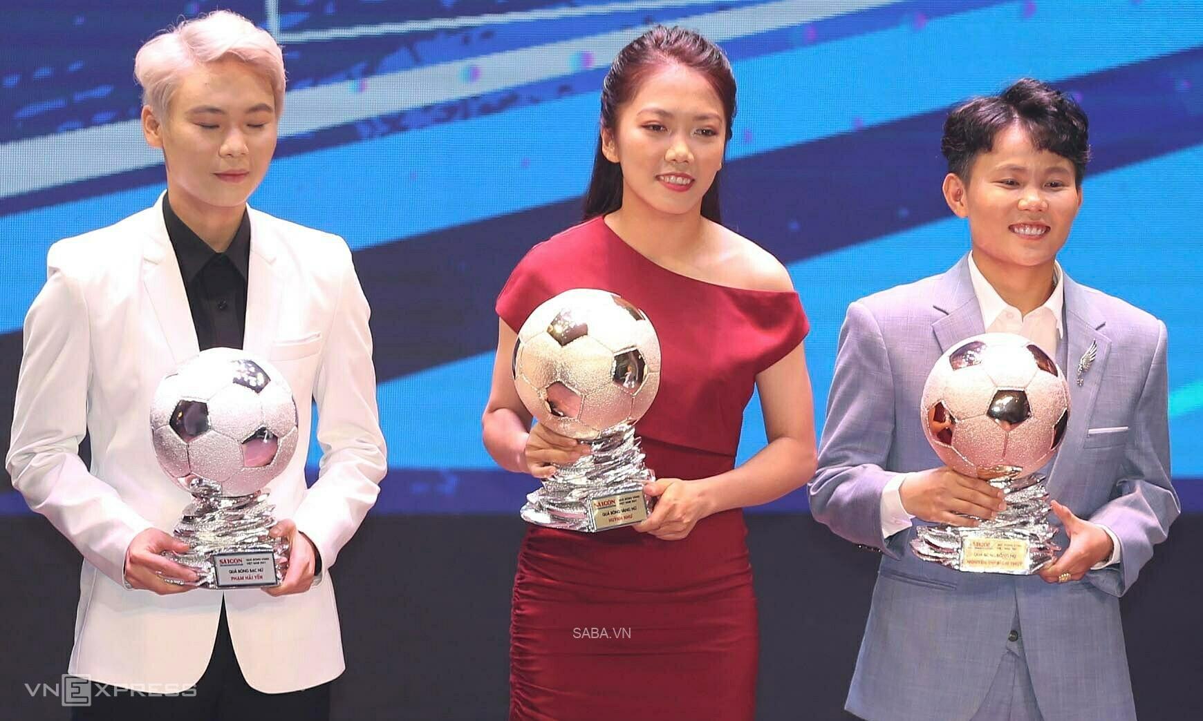 Huỳnh Như lần thứ ba liên tiếp đoạt Quả bóng vàng Việt Nam