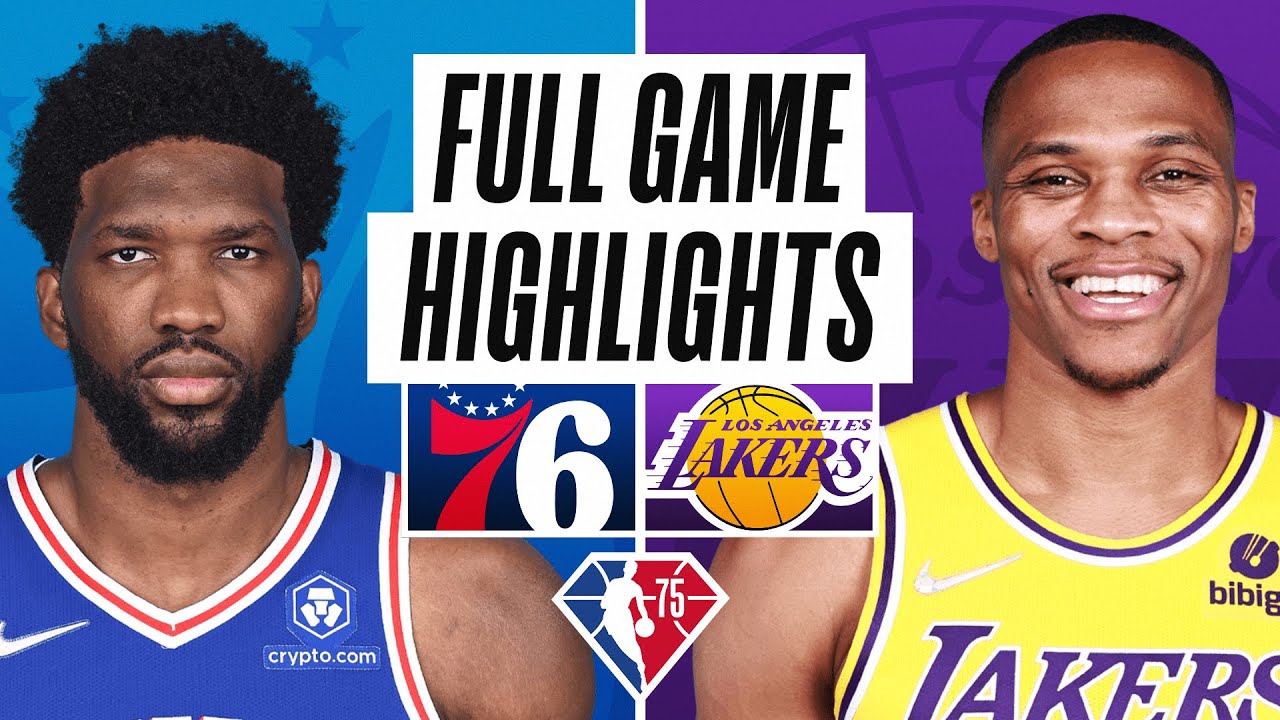 LA Lakers vs 76ers - NBA 2021/22