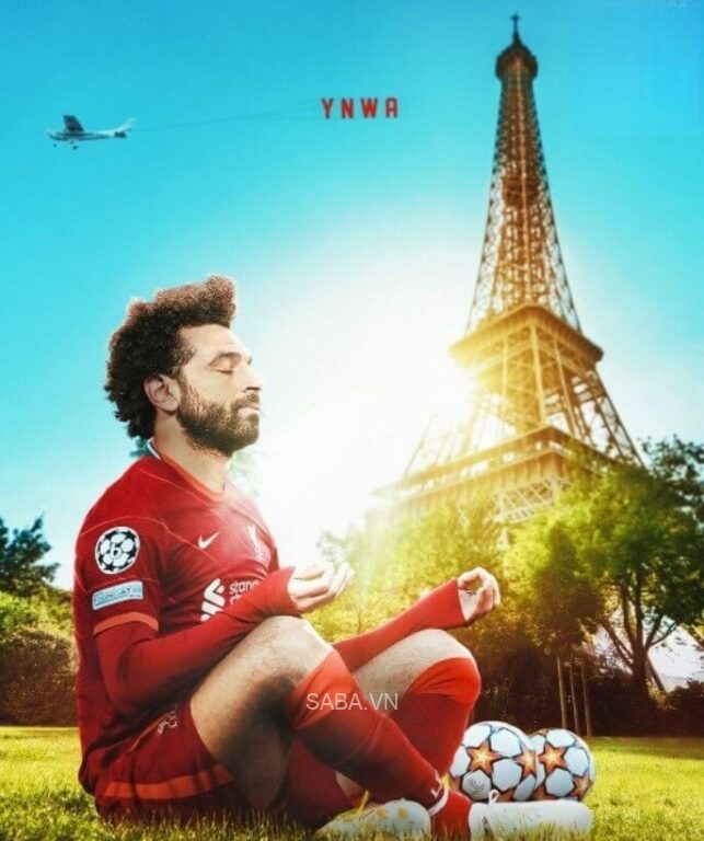 Mohamed Salah tĩnh tâm trước ngày lên đường đến Paris. (Ảnh: Sport360)