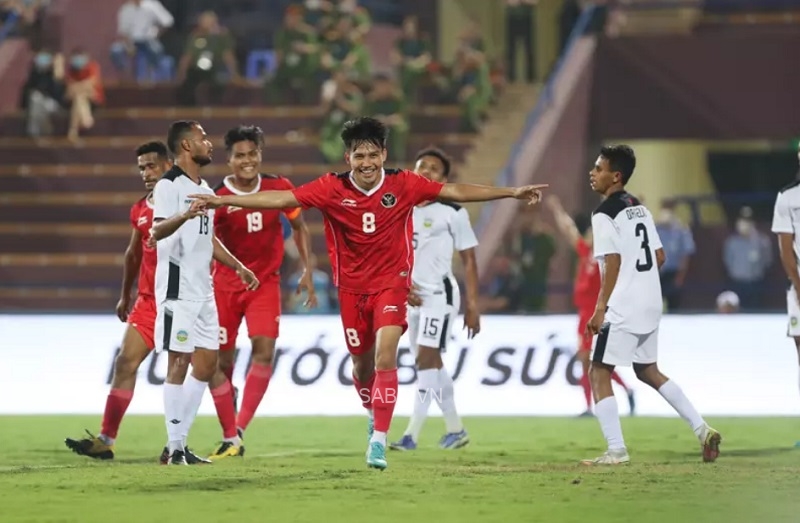 Đè bẹp U23 Timor Leste, U23 Indonesia giành 3 điểm đầu tay