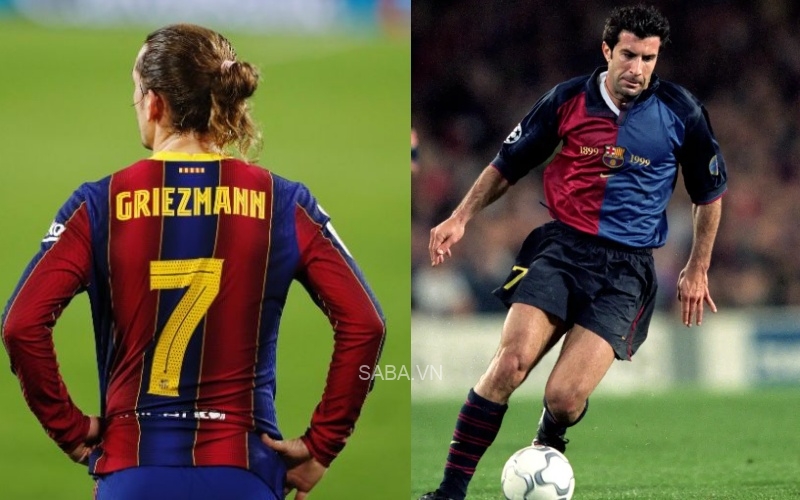 Griezmann có thể đi vào con đường của người tiền bối cũng từng mặc số 7 tại Barca