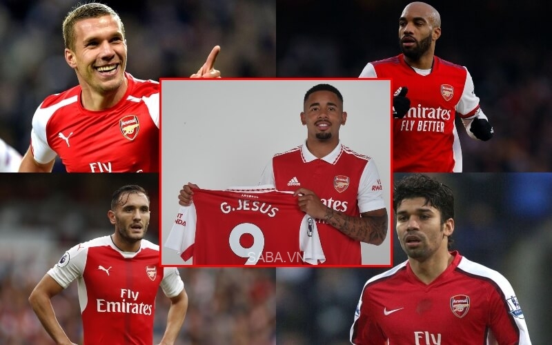 Những số 9 gần nhất của Arsenal: Trông chờ Jesus phá lời nguyền