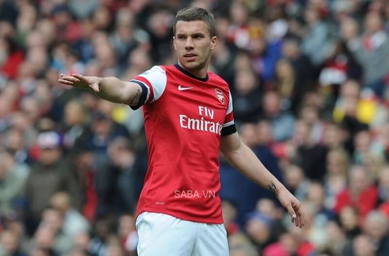Podolski đã để lại dấu ấn tại bắc London