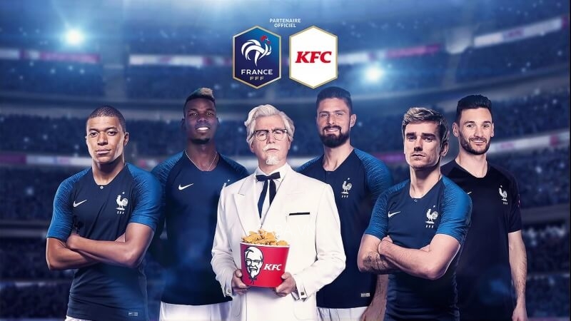 KFC là nhà tài trợ cho ĐT Pháp
