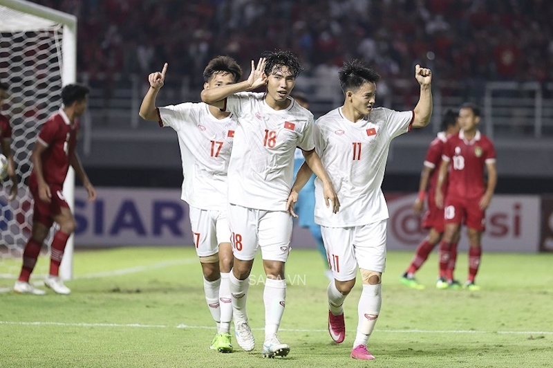 Bàn thắng của Xuân Tiến không đủ giúp U20 Việt Nam có điểm trước U20 Indonesia