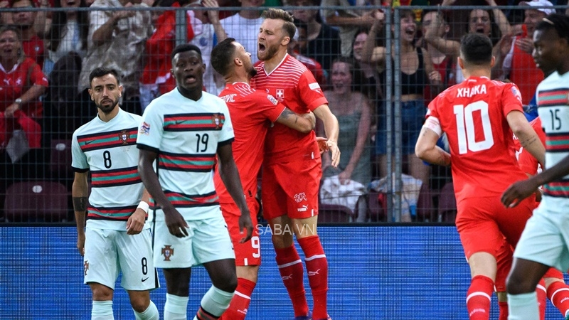 Thụy Sỹ vừa thắng Bồ Đào Nha ở lượt đấu trước
