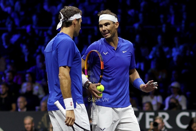 Federer đánh cặp với người bạn thân Nadal ở trận đấu cuối cùng