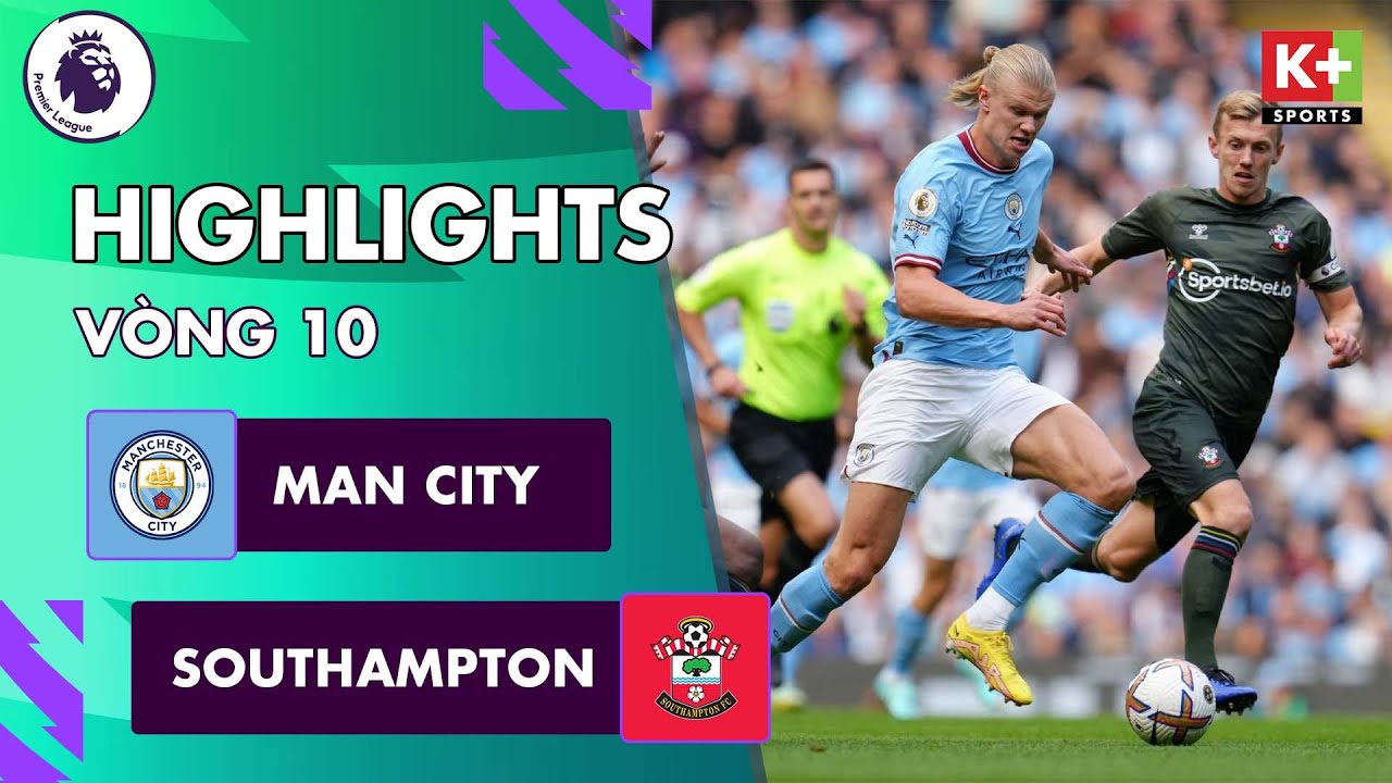 Man City vs SouthamptOnbet, vòng 10 Ngoại hạng Anh 2022/23