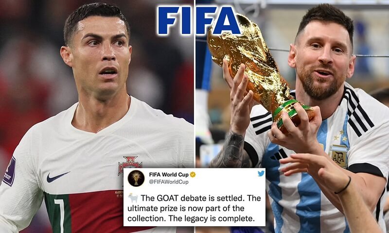 Gọi Messi là GOAT, FIFA lấy đủ ‘gạch đá’ từ fan Ronaldo