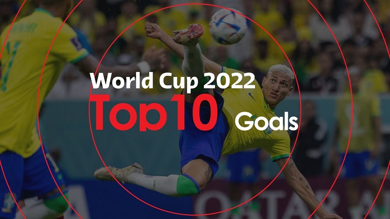 Top 10 bàn thắng đẹp nhất World Cup 2022 tính đến vòng 1/8