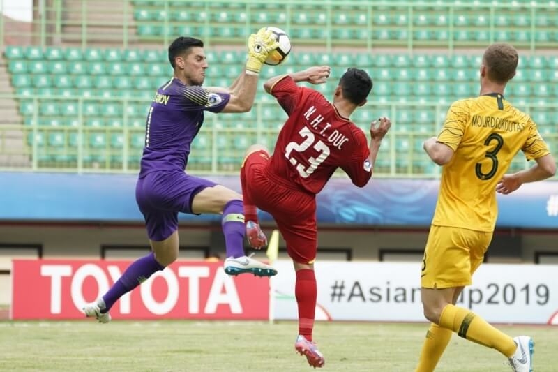 U20 Úc từng thắng U20 Việt Nam 2-1 năm 2018