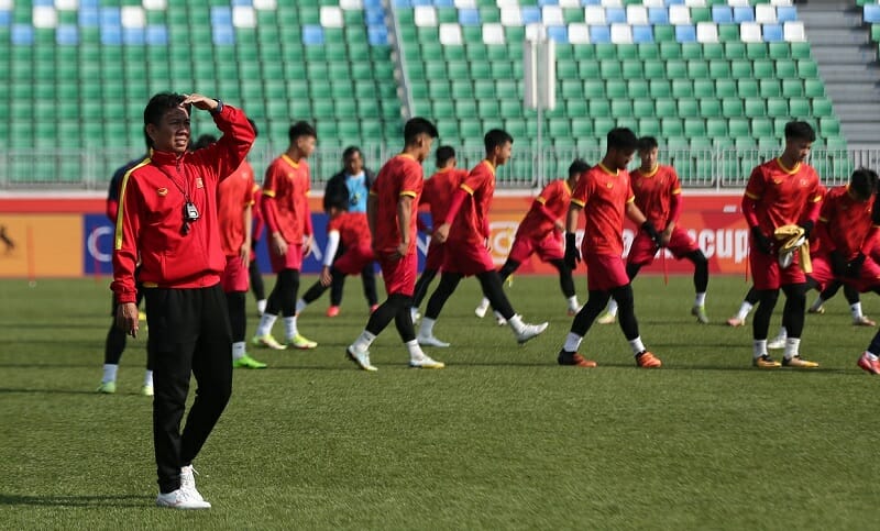 U20 Việt Nam tập luyện. (Ảnh: Dân trí)