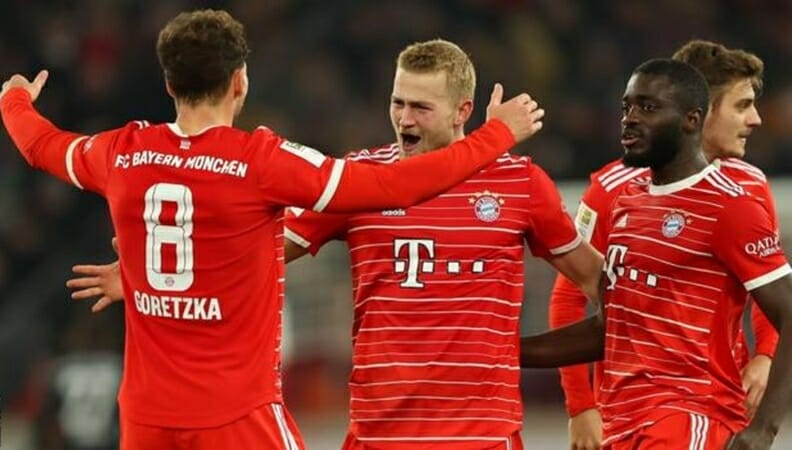 Trung vệ người Hà Lan mở ra chiến thắng cho Bayern Munich