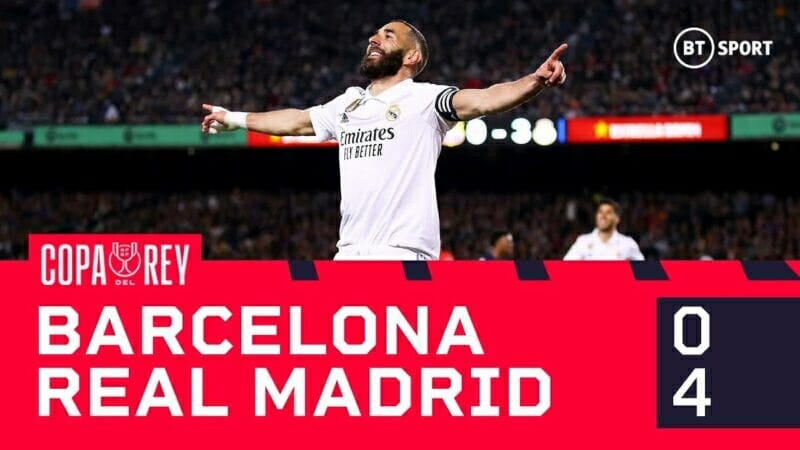 Barcelona vs Real Madrid, bán kết lượt về Cúp Nhà Vua 2022/23