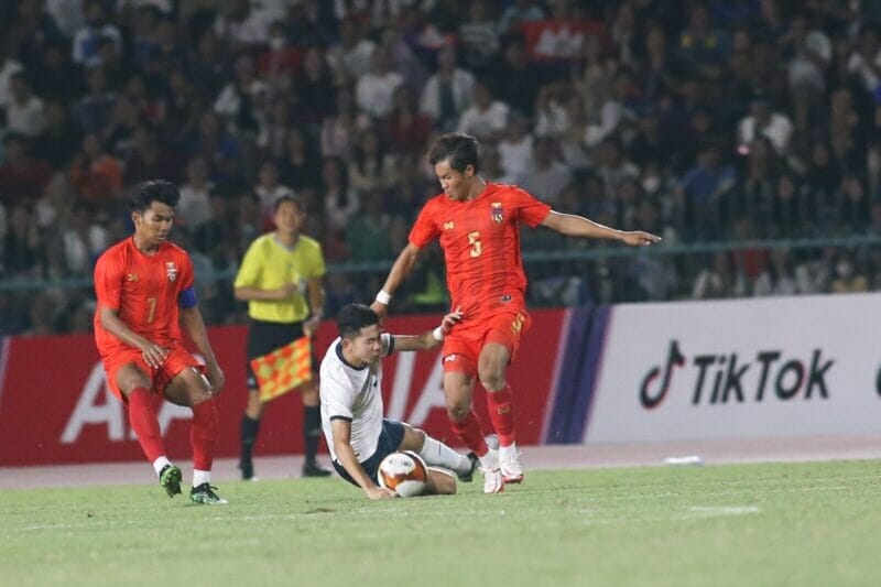 Thua U22 Myanmar, chủ nhà U22 Campuchia gần như bị loại khỏi SEA Games 32