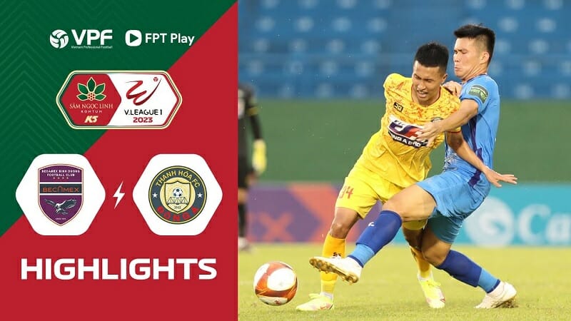 Bình Dương vs Thanh Hóa, vòng 10 V-League 2023