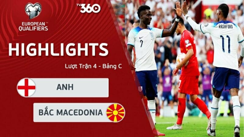Anh vs Bắc Macedonia, vòng loại Euro 2024