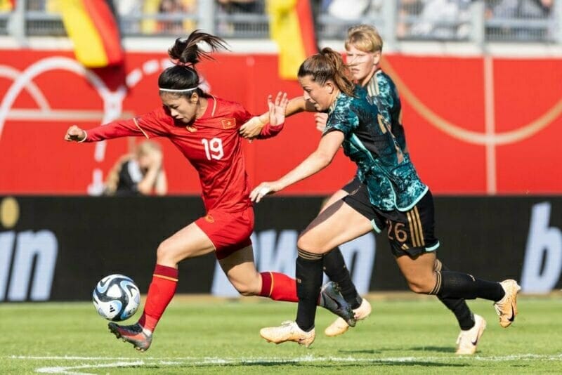 Thanh Nhã được kỳ vọng sẽ mang duyên ghi bàn vào World Cup nữ 2023 (Ảnh: VFF)
