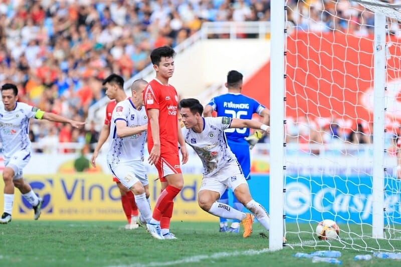 Bùi Hoàng Việt Anh ghi bàn cho Hà Nội ở phút 20 (Ảnh: Hanoi Football Club).