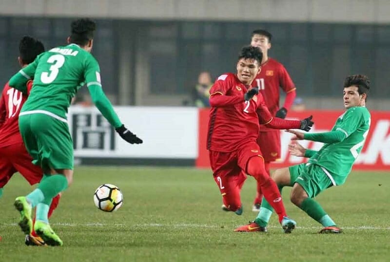 Xuân Mạnh nổi lên nhờ màn trình diễn ấn tượng tại VCK U23 châu Á 2018 (Ảnh: Anh Khoa).