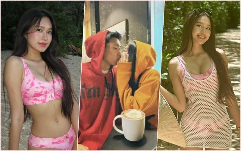 Doãn Hải My diện bikini hường, hôn Đoàn Văn Hậu ‘moaz moaz moaz’