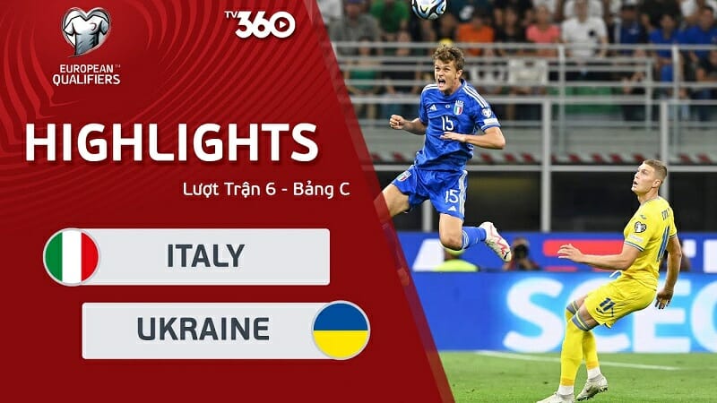 Ý vs Ukraine, vòng loại Euro 2024
