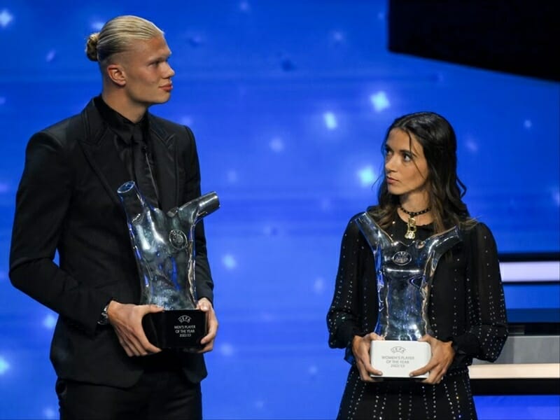 Giải thưởng cá nhân UEFA: Haaland vượt Messi và De Bruyne