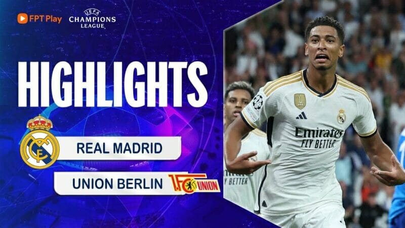 Real Madrid vs Union Berlin, vòng bảng Champions League 2023/24