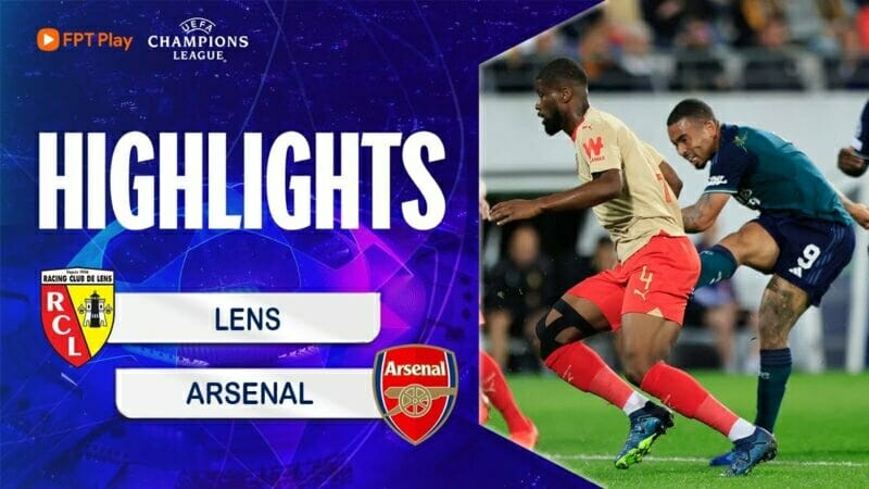 Lens vs Arsenal, vòng bảng Champions League 2023/24