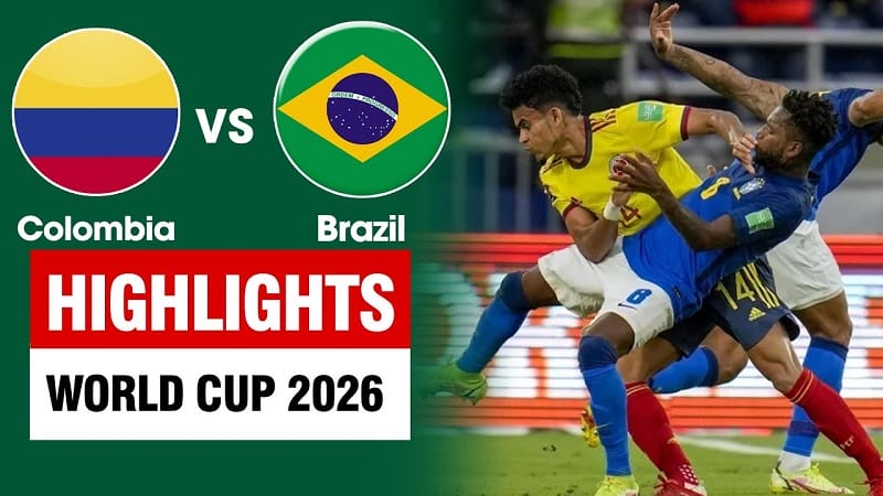 Highlights Colombia vs Brazil, vòng loại World Cup 2026