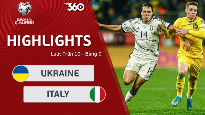 Highlights Ukraine vs Italia, vòng loại Euro 2024