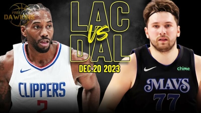 Highlights Mavericks vs Clippers, NBA 2023/24