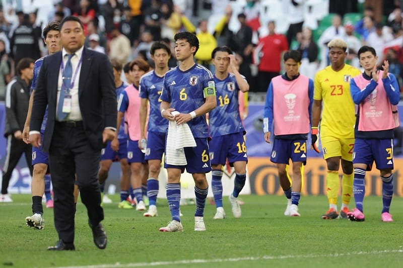 ĐT Nhật Bản bị loại do bàn thua ở phút bù giờ (Ảnh: Getty).