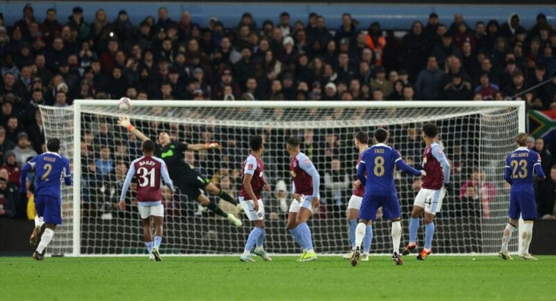 Aston Villa bị loại tại FA Cup sau thất bại trước Chelsea.